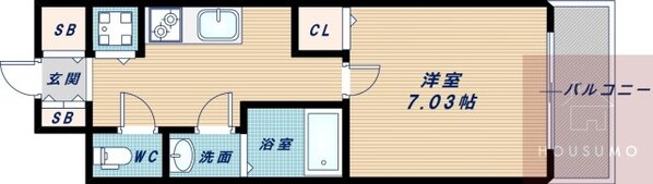 プルメリア江坂の物件間取画像